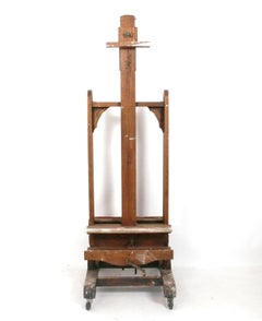 Paint Splattered Artist's Double Easel or TV Stand