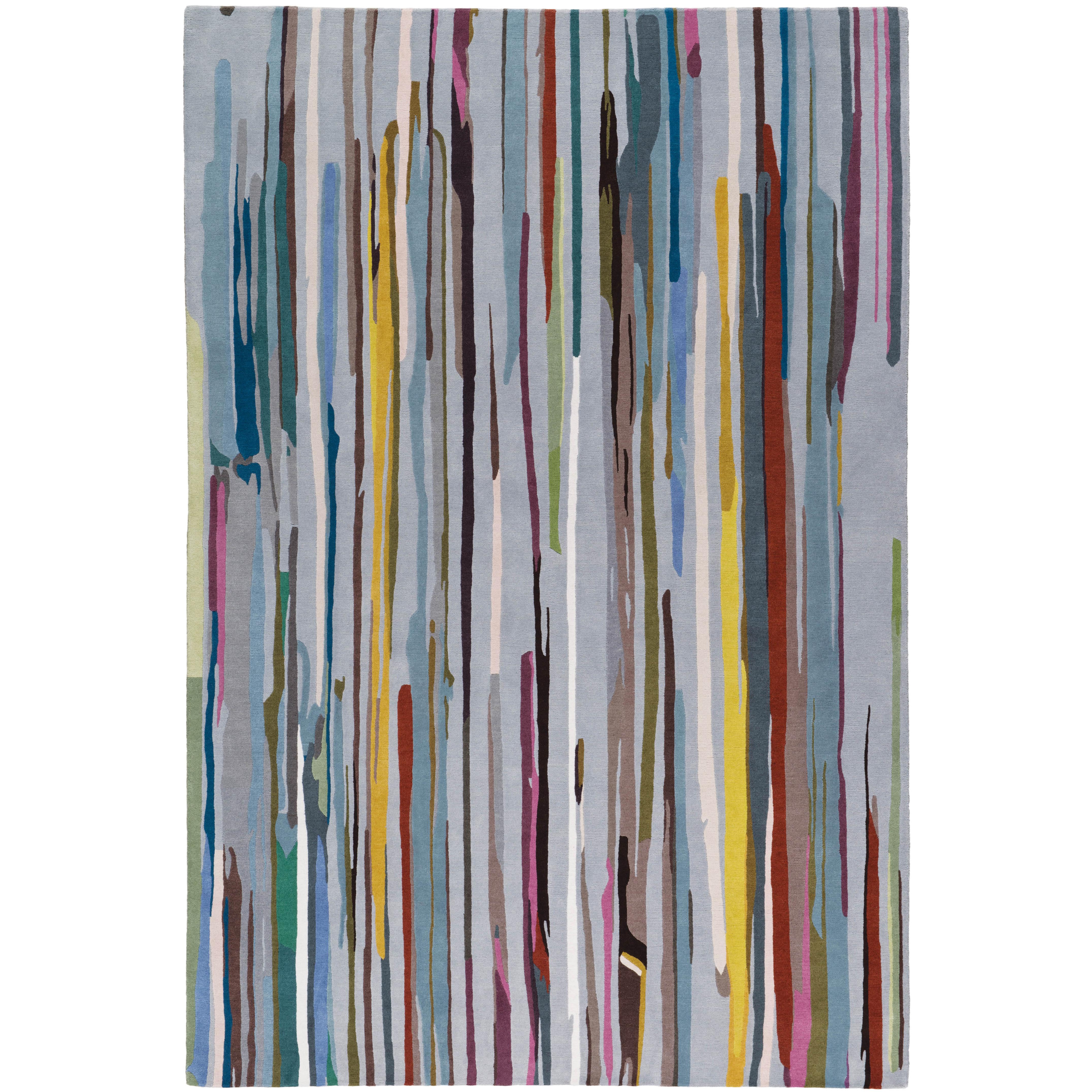 Paint Stripe Hand-Knotted 10x8 Rug in Wool by Paul Smith
