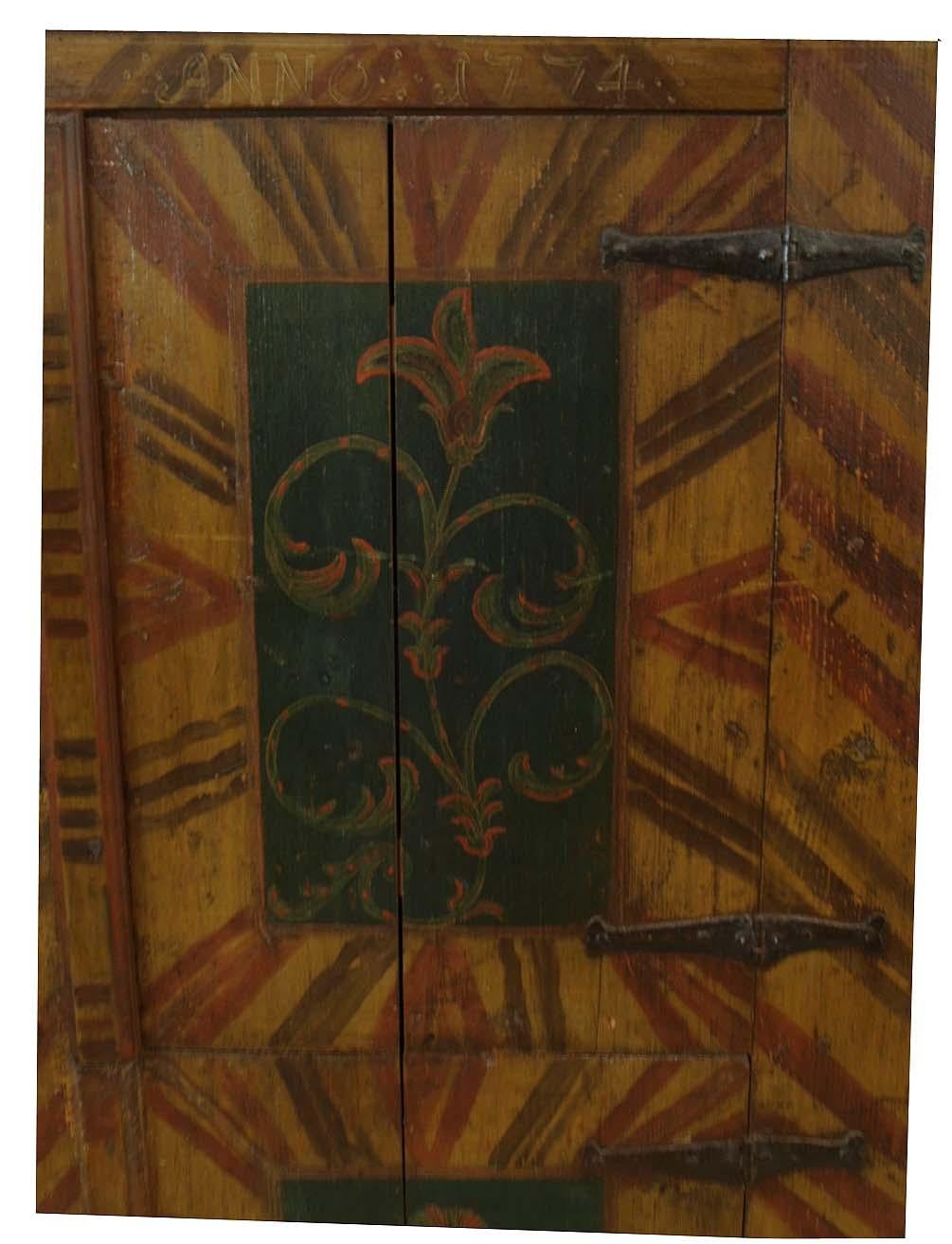 Painted 18th Century Cupboard For Sale 3