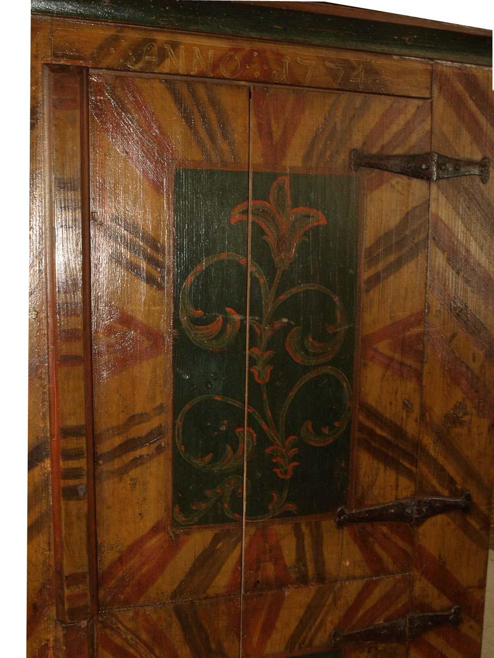 Late 18th Century Painted 18th Century Cupboard