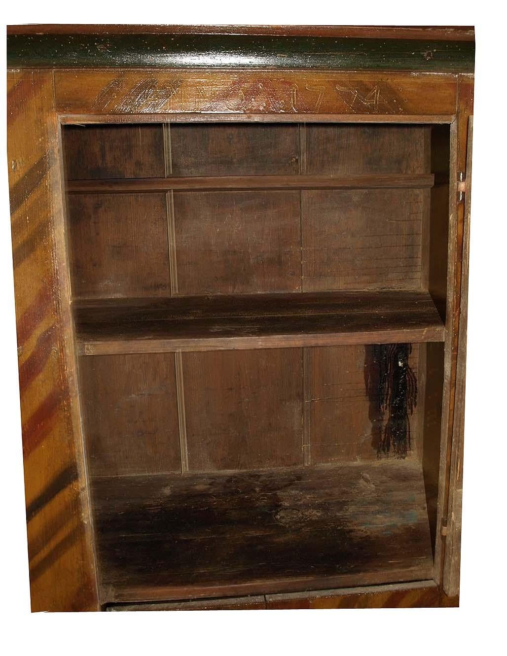 Painted 18th Century Cupboard For Sale 1