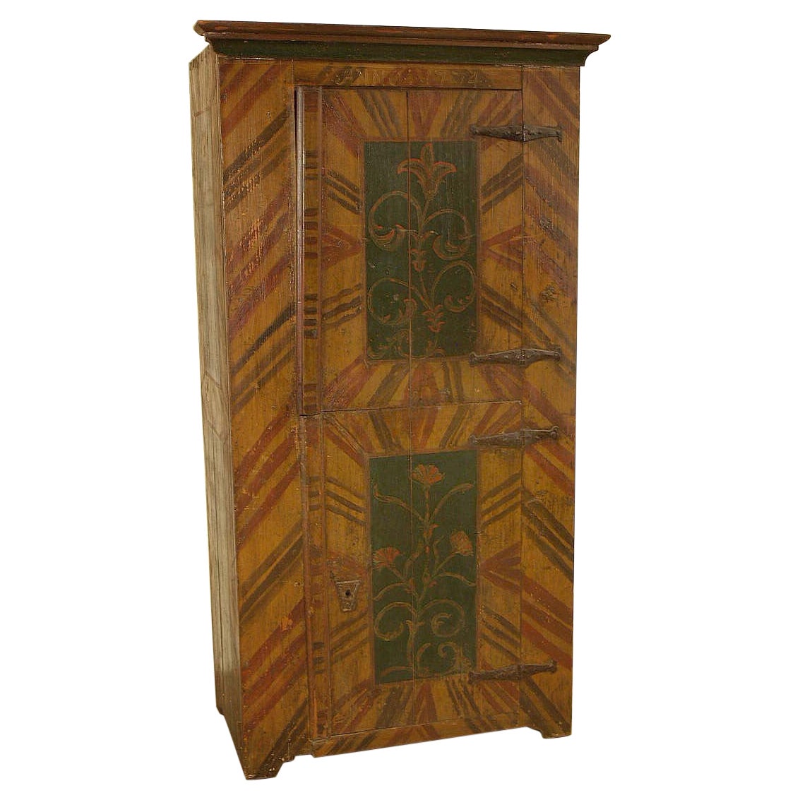 Painted 18th Century Cupboard