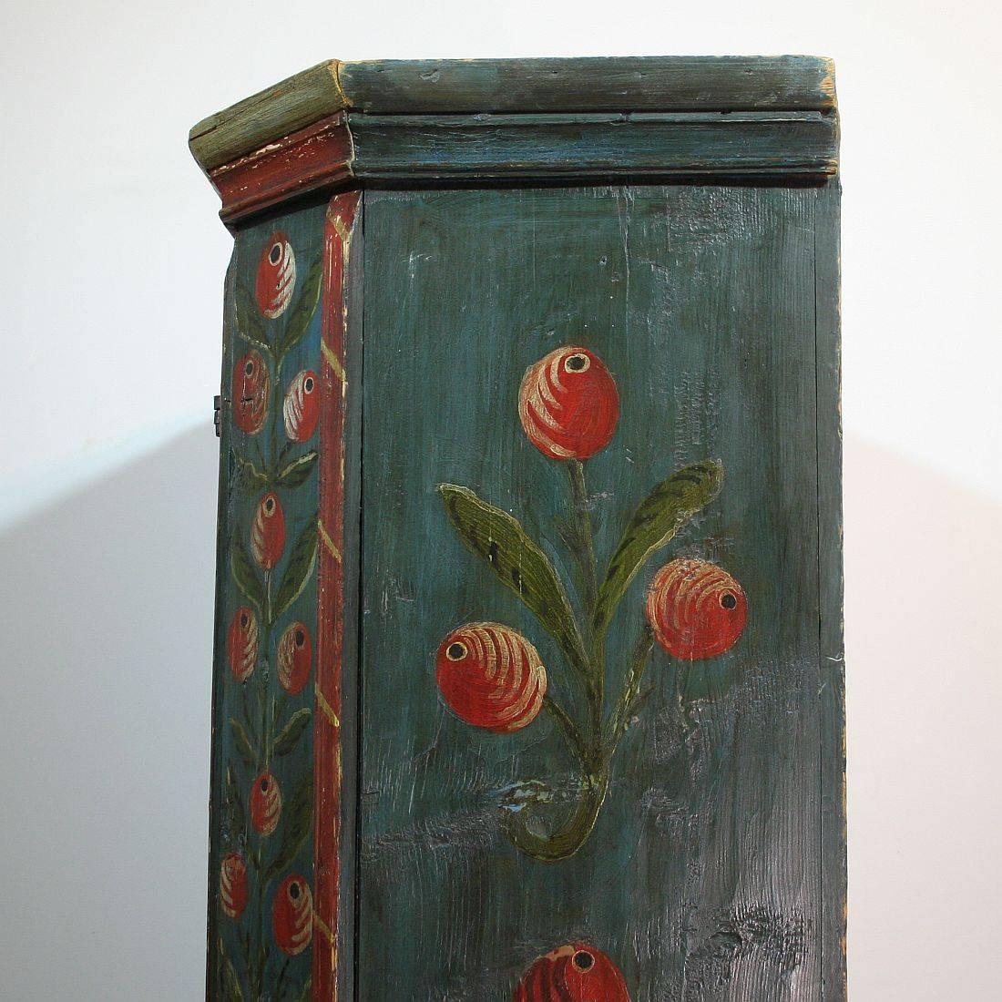 Painted 18th Century French Wedding Armoire from the Alsace 9