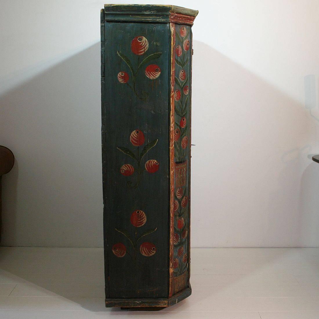 Painted 18th Century French Wedding Armoire from the Alsace 1