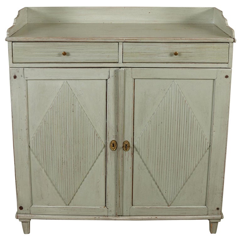 Painted 18th Century Gustavian Server For Sale