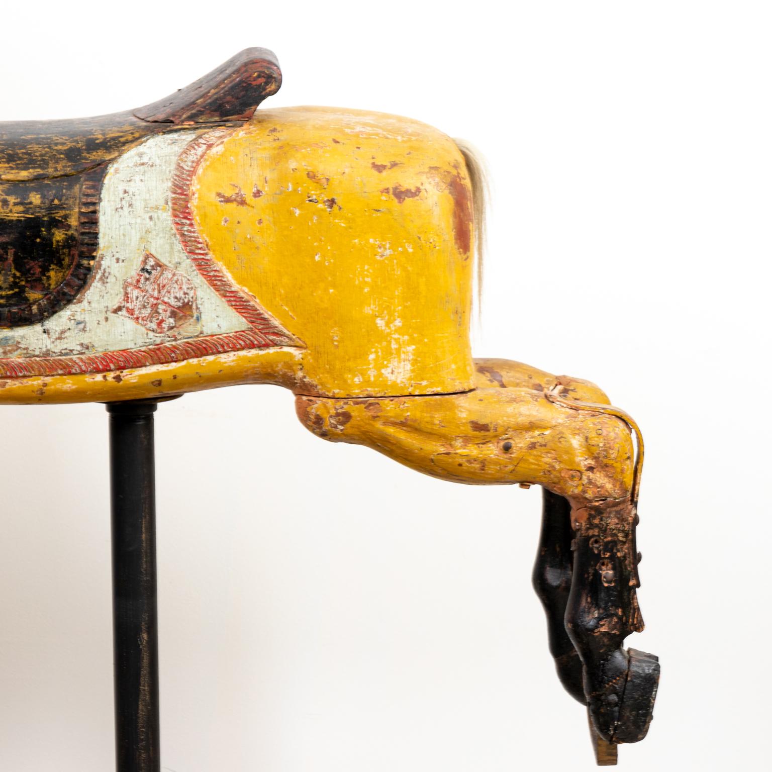 Painted 19th Century Antique American Carousel Horse For Sale 9
