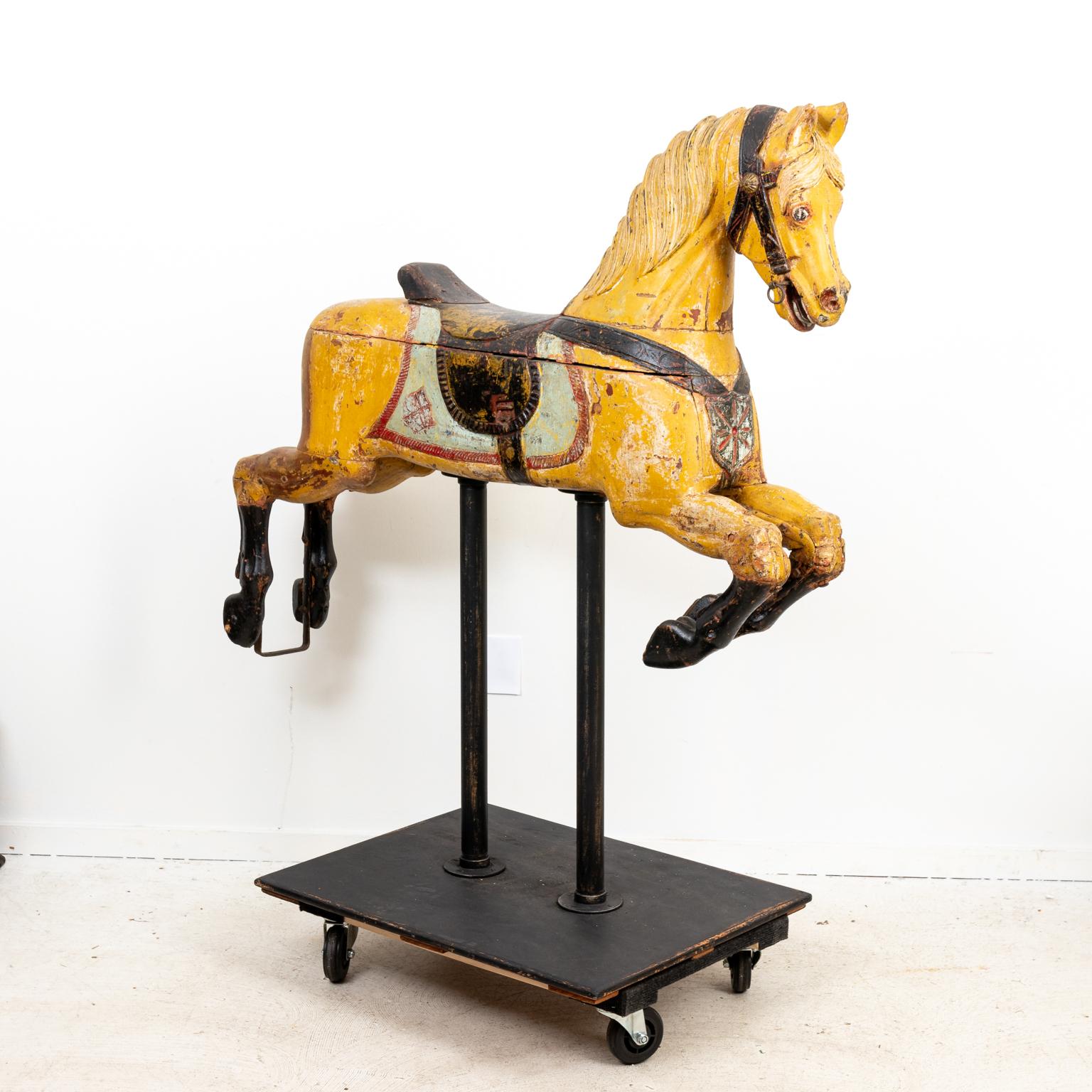 Painted 19th Century Antique American Carousel Horse For Sale 4