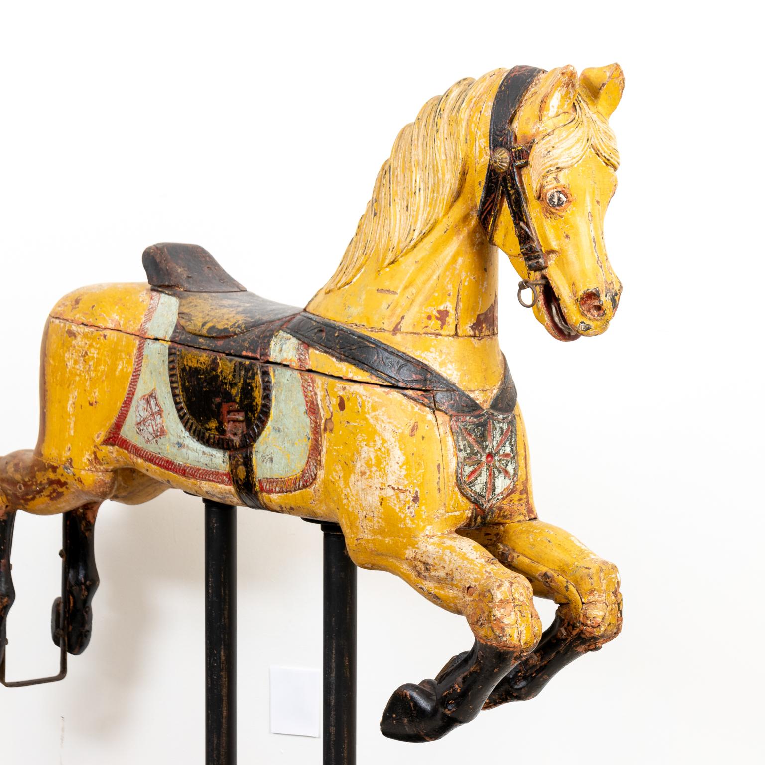 Painted 19th Century Antique American Carousel Horse For Sale 5