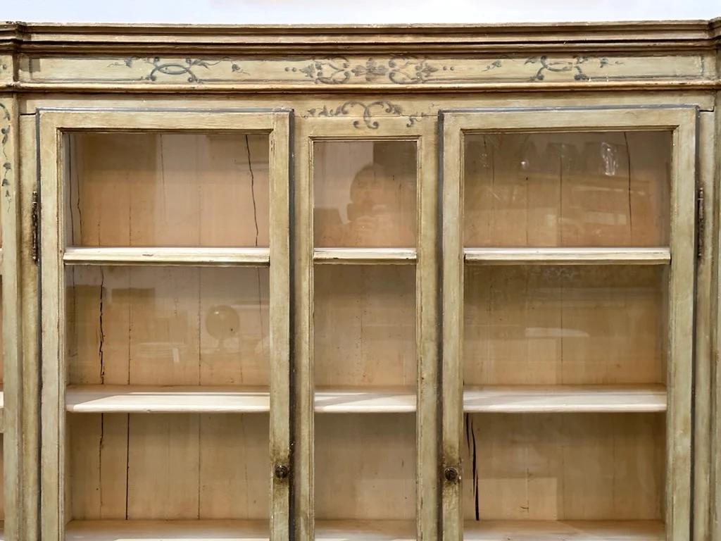 Painted 19th Century Danish Bookcase In Good Condition In Charlottesville, VA
