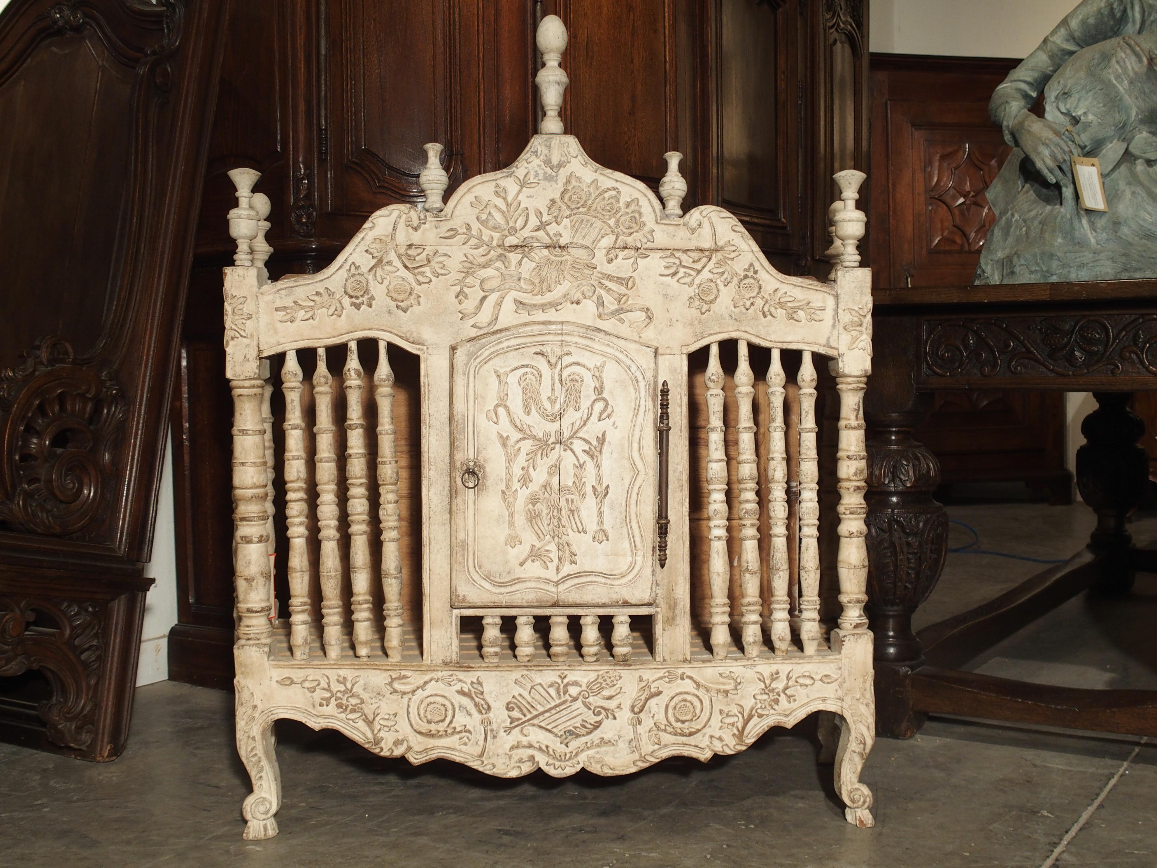 Painted 19th Century Panetiere from Provence, France 12