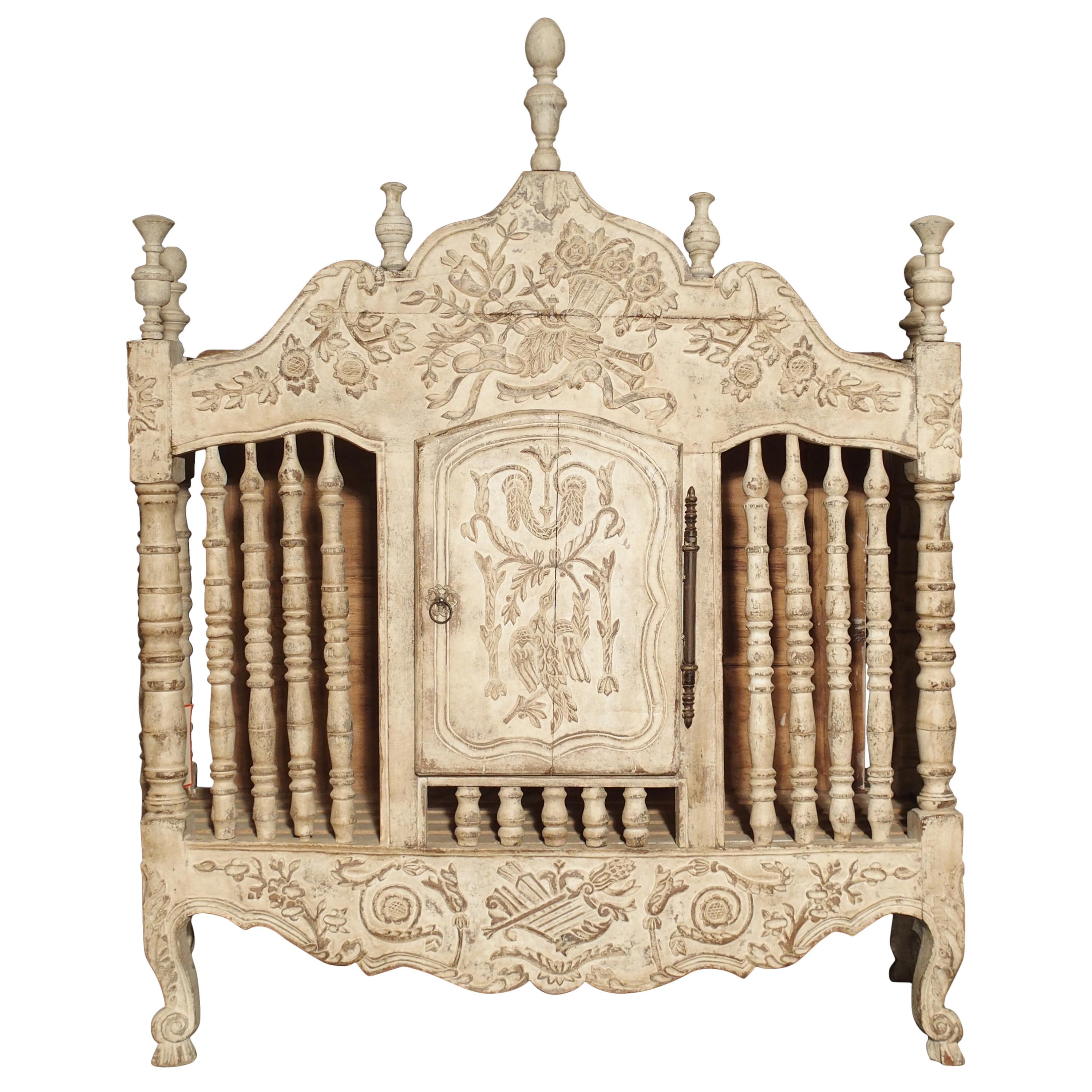 Painted 19th Century Panetiere from Provence, France