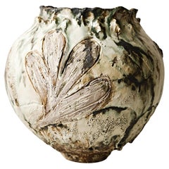 Painted 25 Series- Moon Vessel handmade stoneware vase