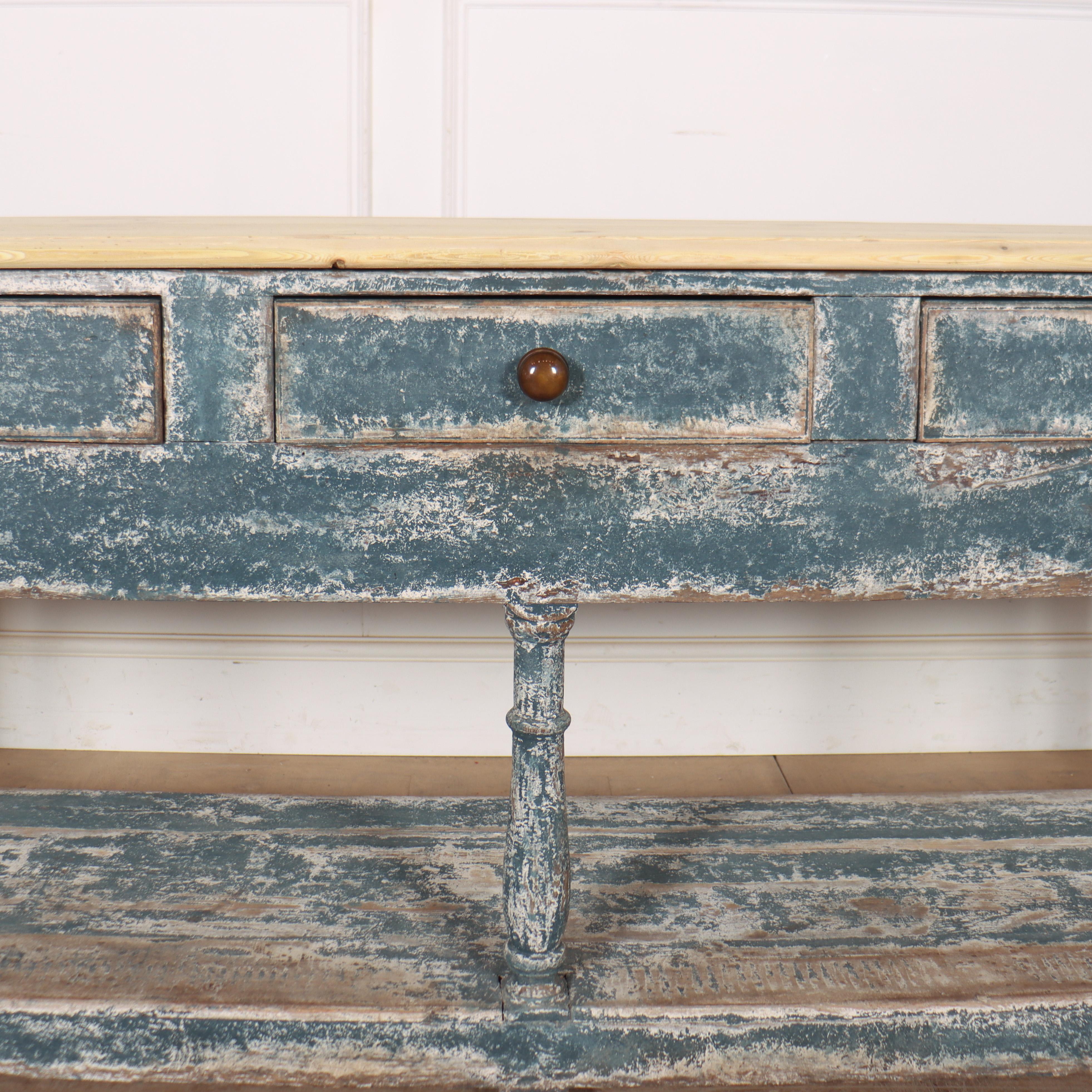 George III English Painted Dresser Base For Sale