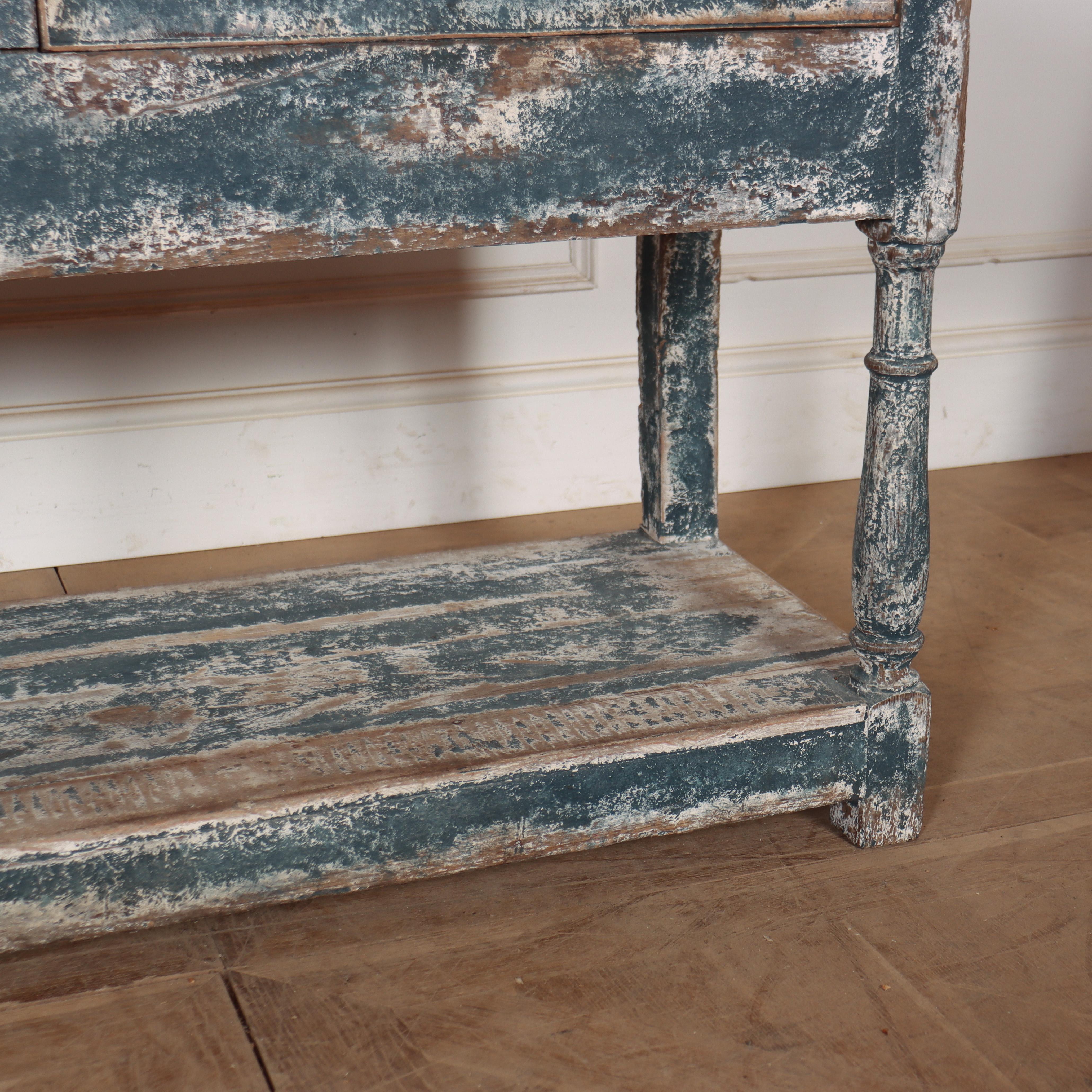 19th Century English Painted Dresser Base For Sale