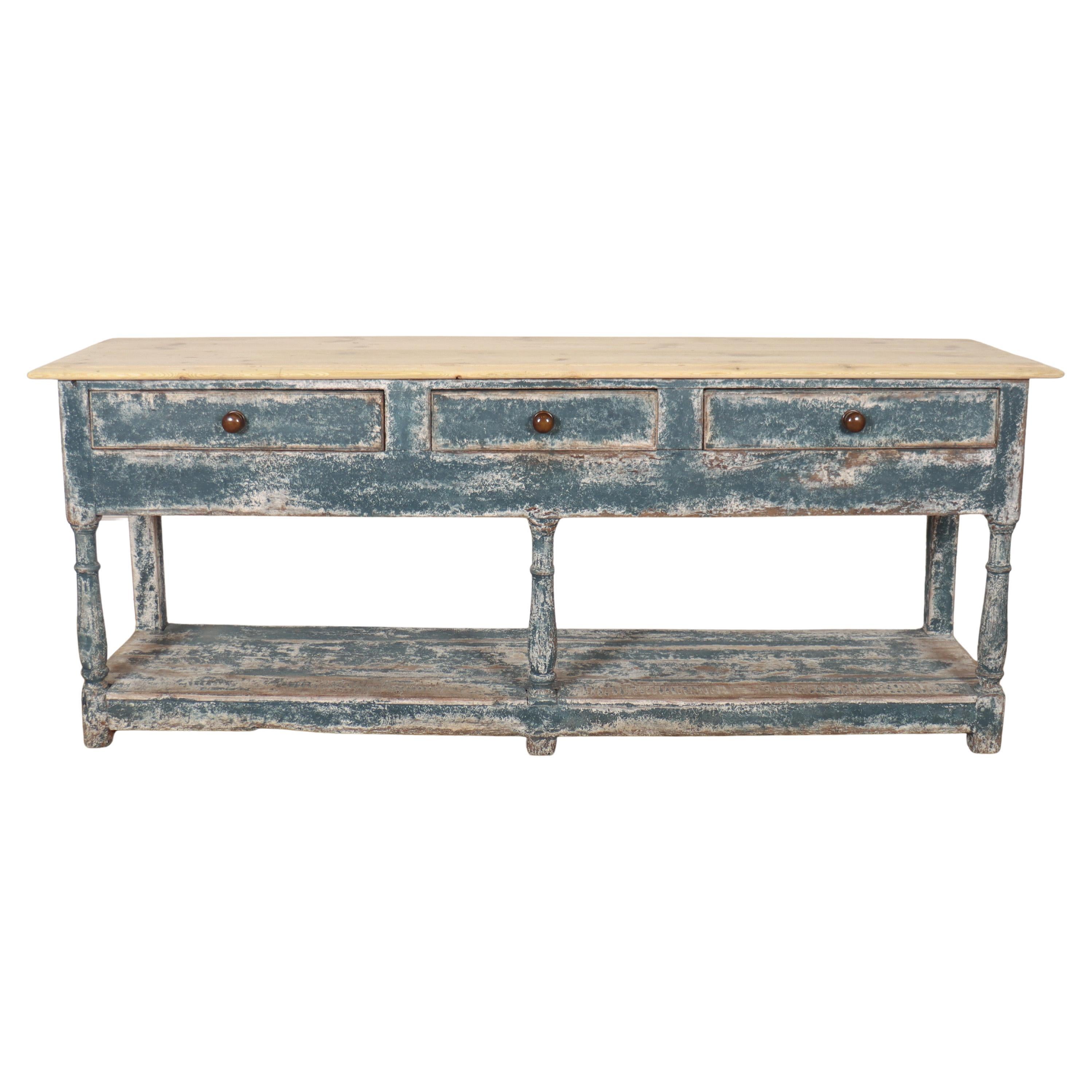 English Painted Dresser Base For Sale