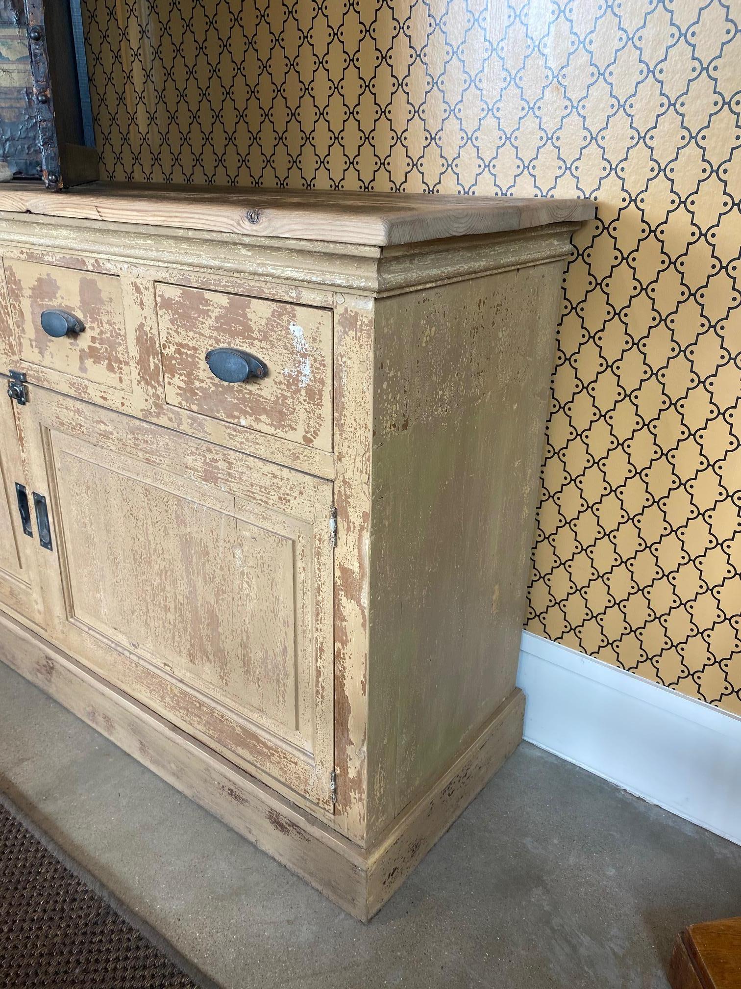 Painted 9 Foot Sideboard, France, 19th Century 5
