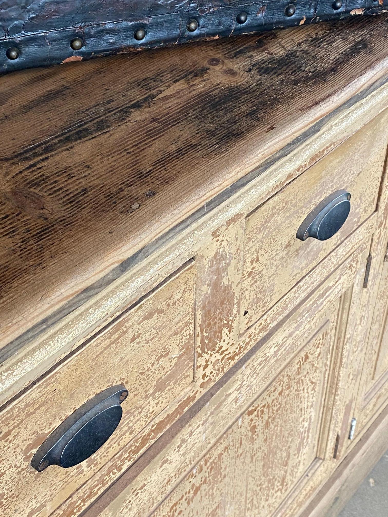 Painted 9 Foot Sideboard, France, 19th Century 9