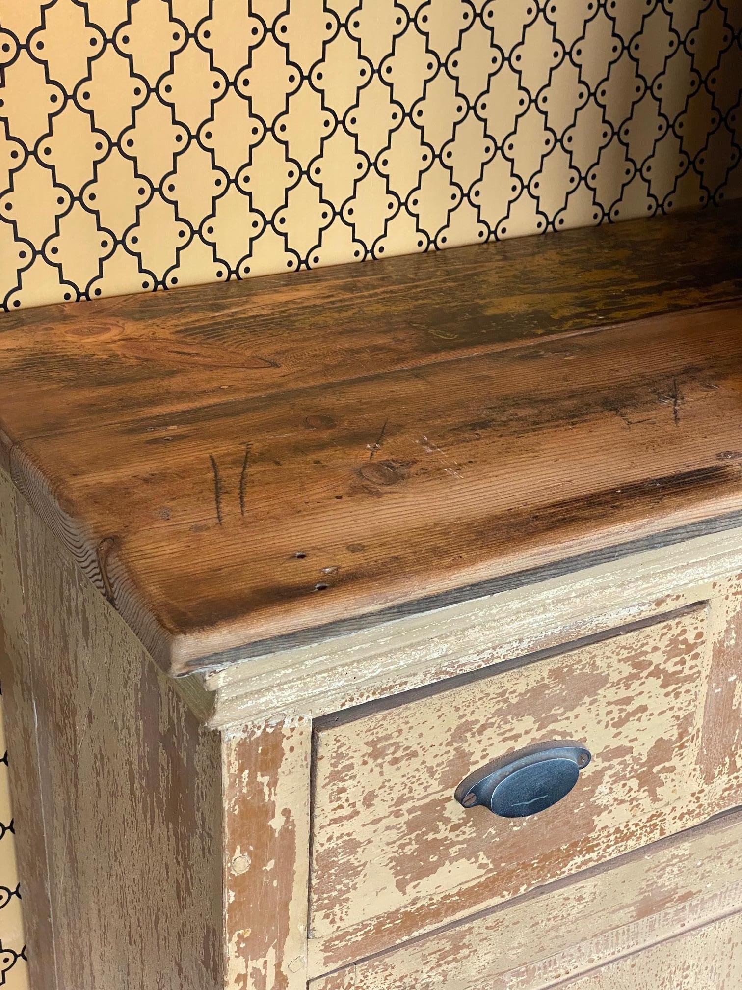 Painted 9 Foot Sideboard, France, 19th Century 10
