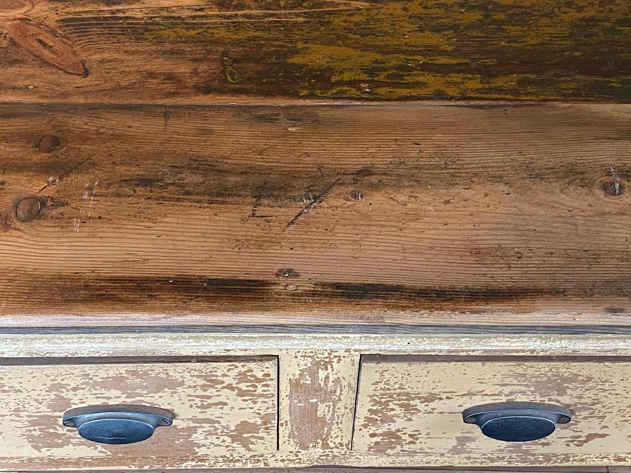 Painted 9 Foot Sideboard, France, 19th Century 13