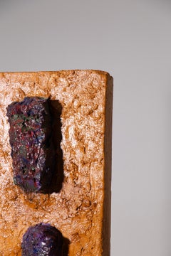 Sculpture abstraite peinte d'Aldo Guarnieri