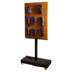 Painted Abstract Sculpture by Aldo Guarnieri