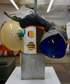 Painted Aluminum Abstract Sculpture by Robert Thomas, 1965