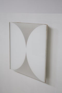 Painted Aluminum and Glass Wall Lights