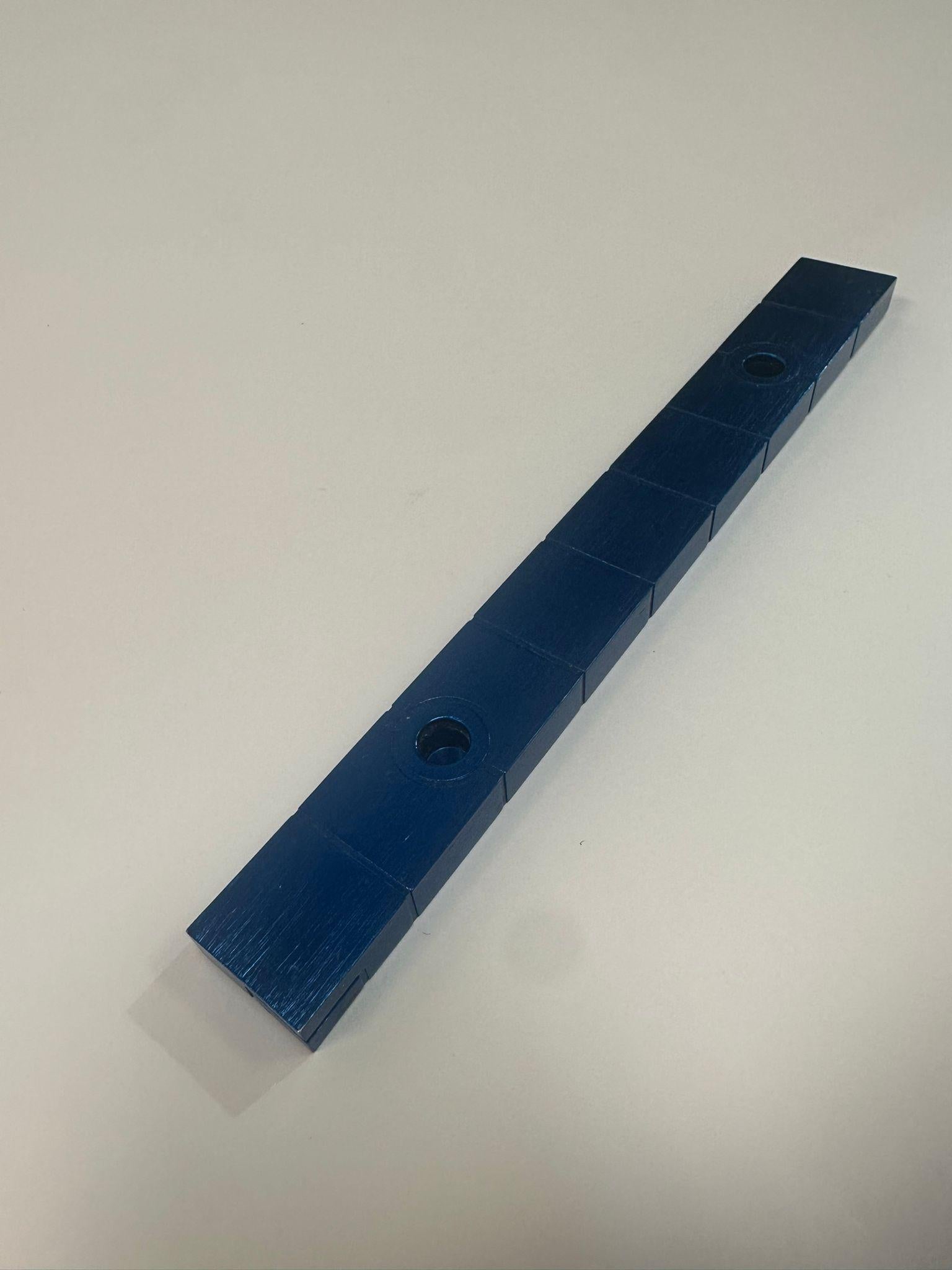 Contemporary Painted Aluminum Hannukah Lamp by Luigi Del Monte For Sale