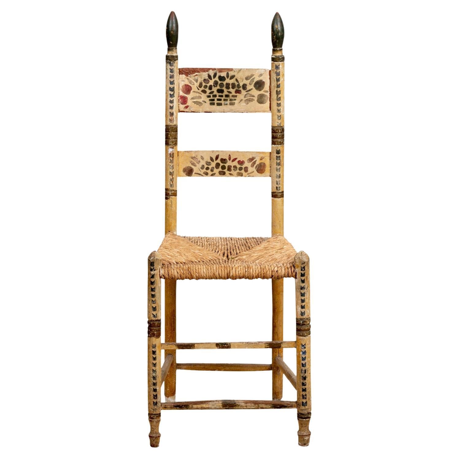 Vernacular Ladder Back Chair For Sale at 1stDibs
