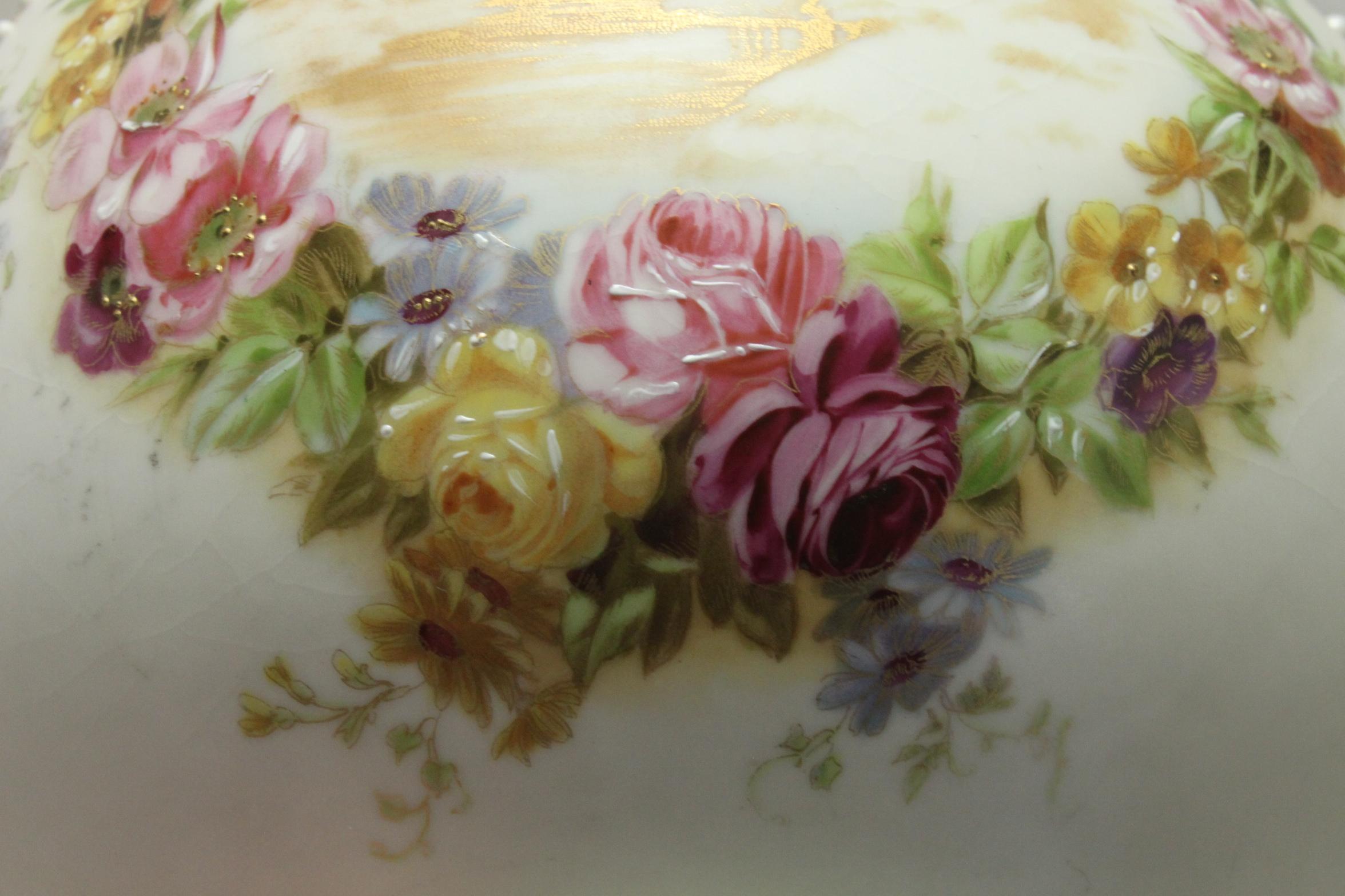 Painted and Gilded Parian Pitcher or Ewer In Good Condition For Sale In East Geelong, VIC
