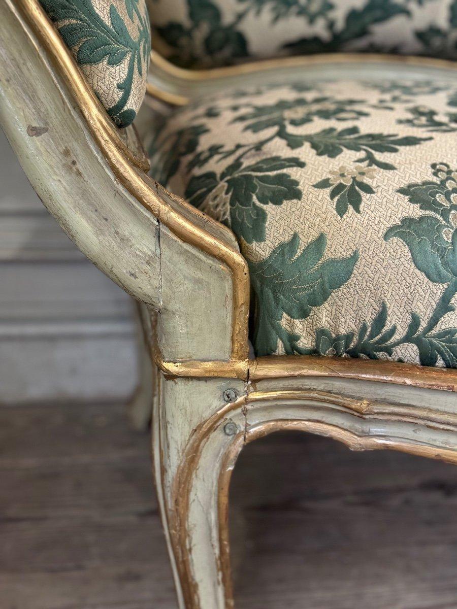 Banc en bois peint et doré, Venise, 18ème siècle en vente 5