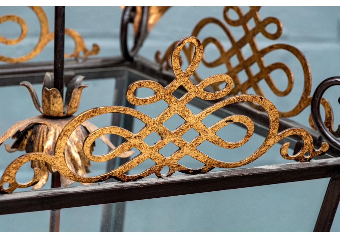 Lámpara de salón pintada y decorada con pan de oro en venta 2
