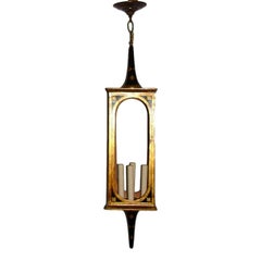 Painted and Gilt Wooden Lantern