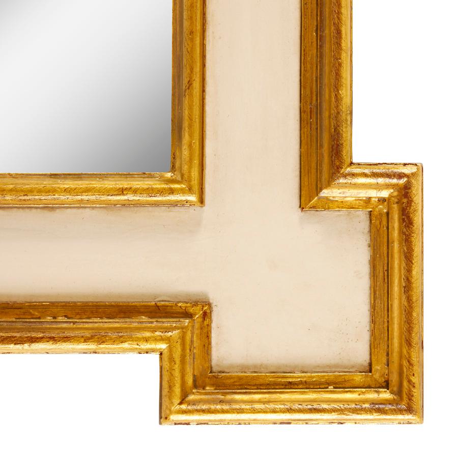 American Painted and Giltwood Mirror