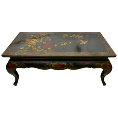 Painted and Lacquered Chinoiserie Coffee Table