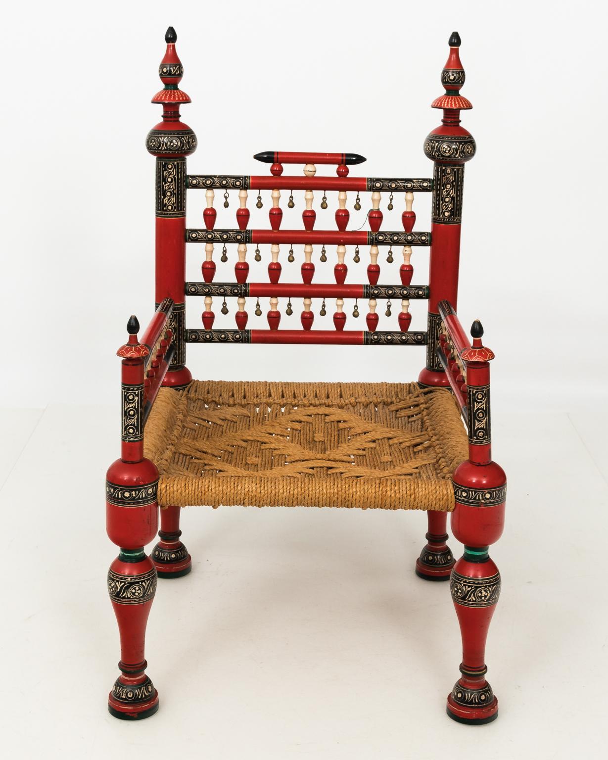 Painted Anglo-Indian Chairs 8