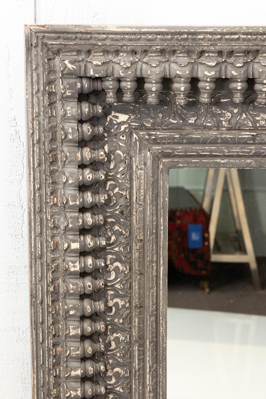 19th Century Painted Anglo-Indian Mirror