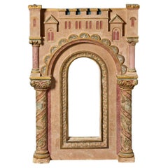 Painted Antique Caen Stone Architectural Model