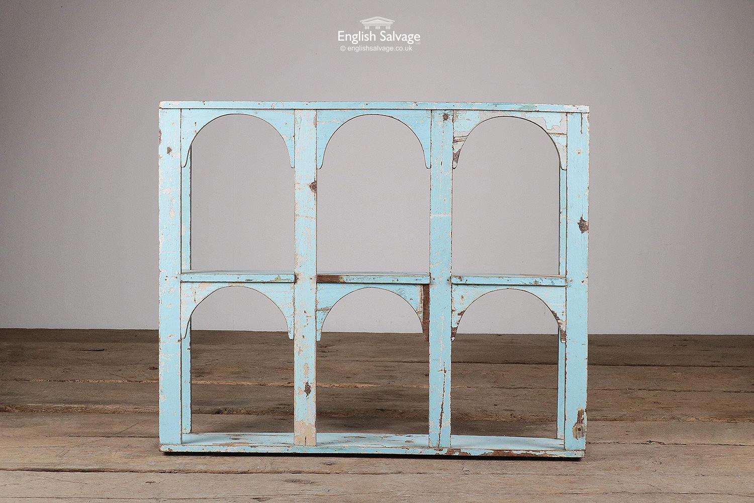 Painted Arched Hardwood Wall Shelves, 20th Century In Good Condition For Sale In London, GB