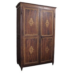 Painted Armoire, 18th Century, Louis XIV