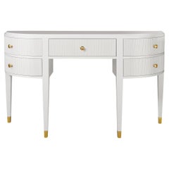 Painted Art Deco Console Vanity