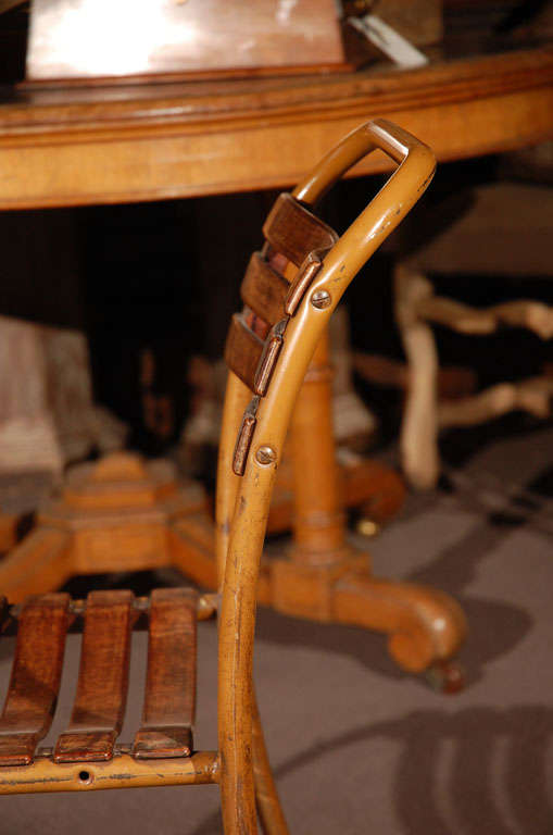 Painted Bakelite Slat Stacking Chairs, England, circa 1940 2