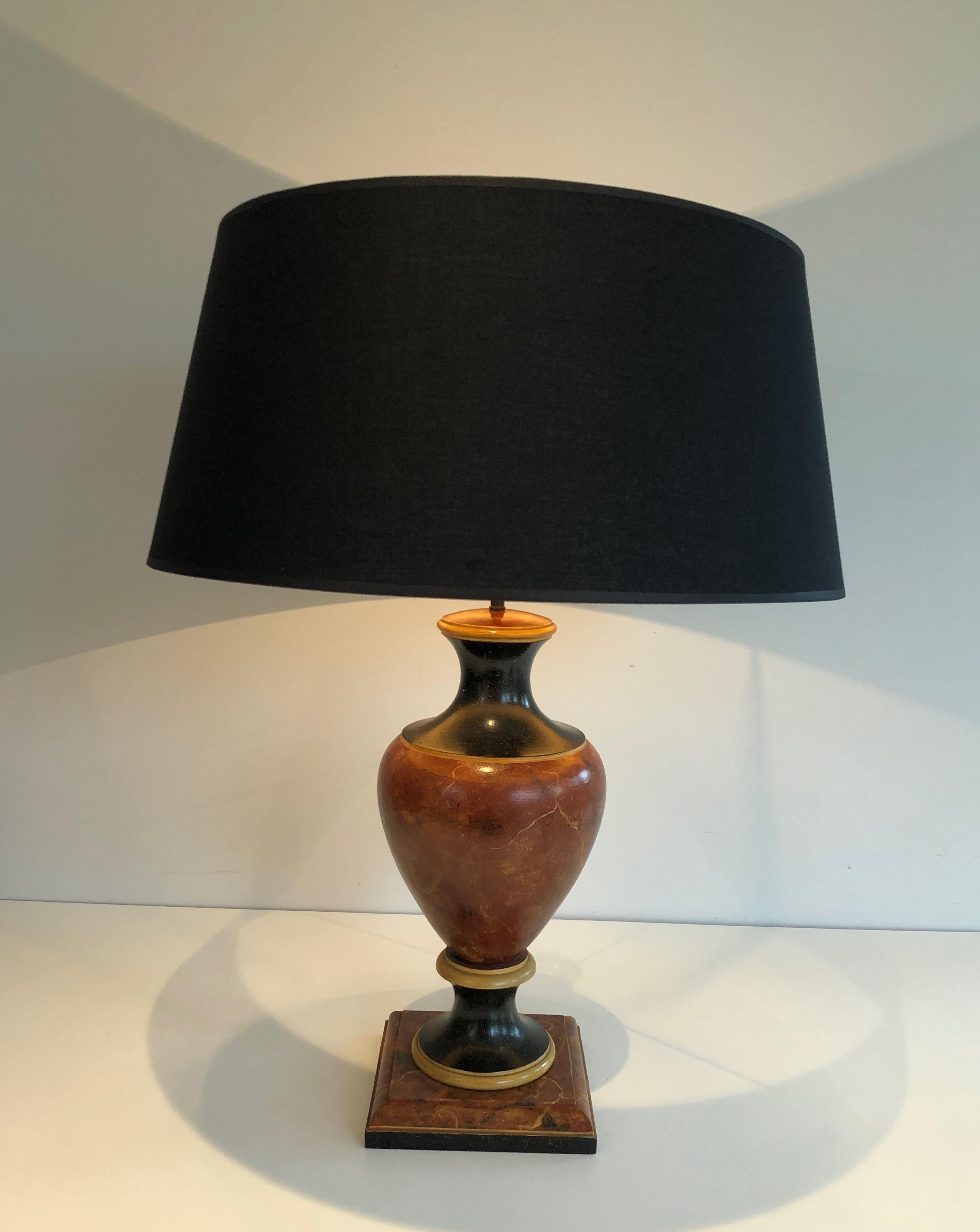 Painted Baluster Wooden Table Lamp 8