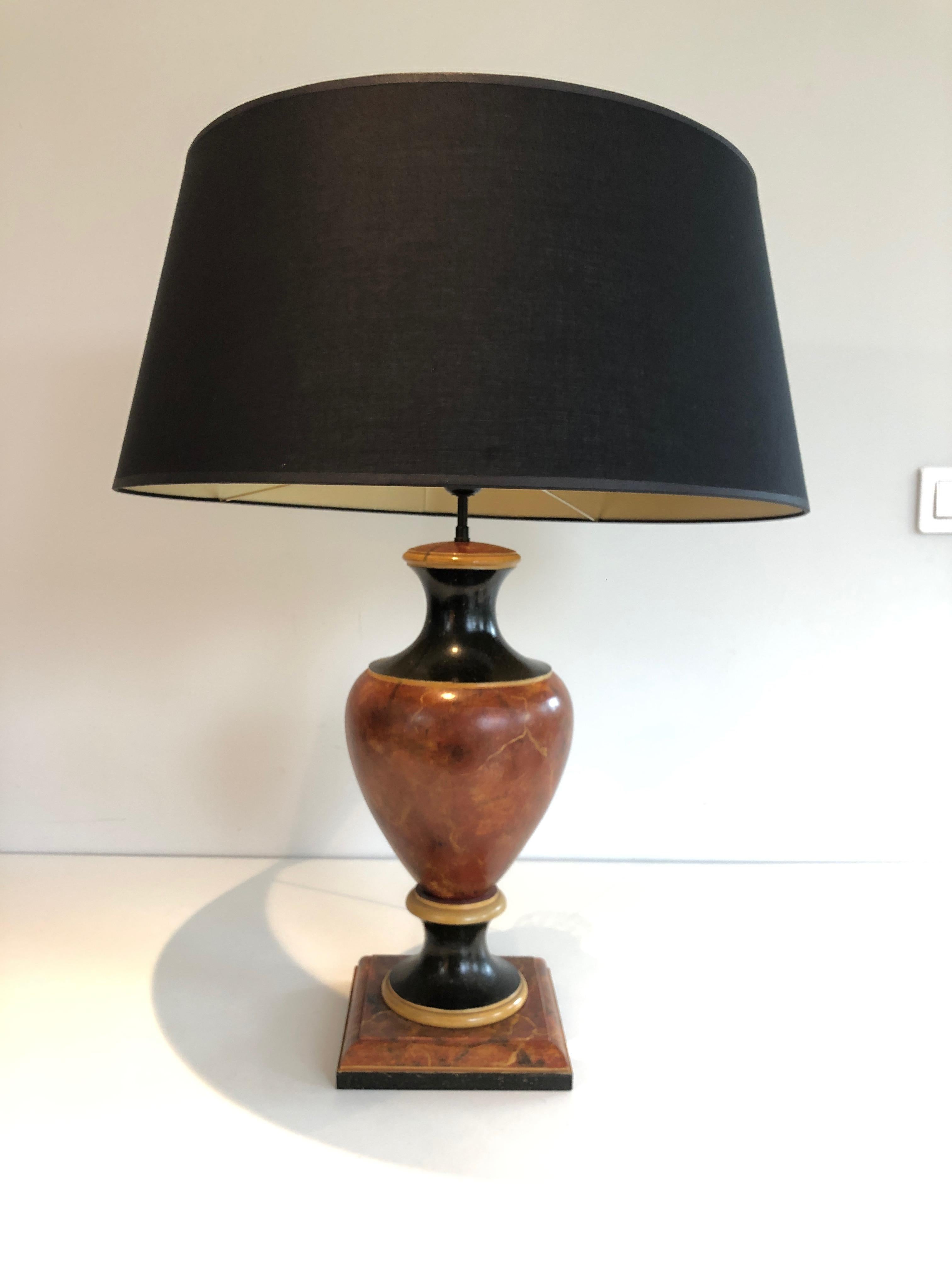 Painted Baluster Wooden Table Lamp 15