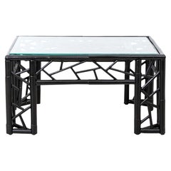 Painted Bamboo Coffee Table