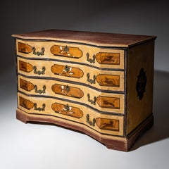 Painted Baroque Chest of Drawers, Italy, Mid-18th Century
