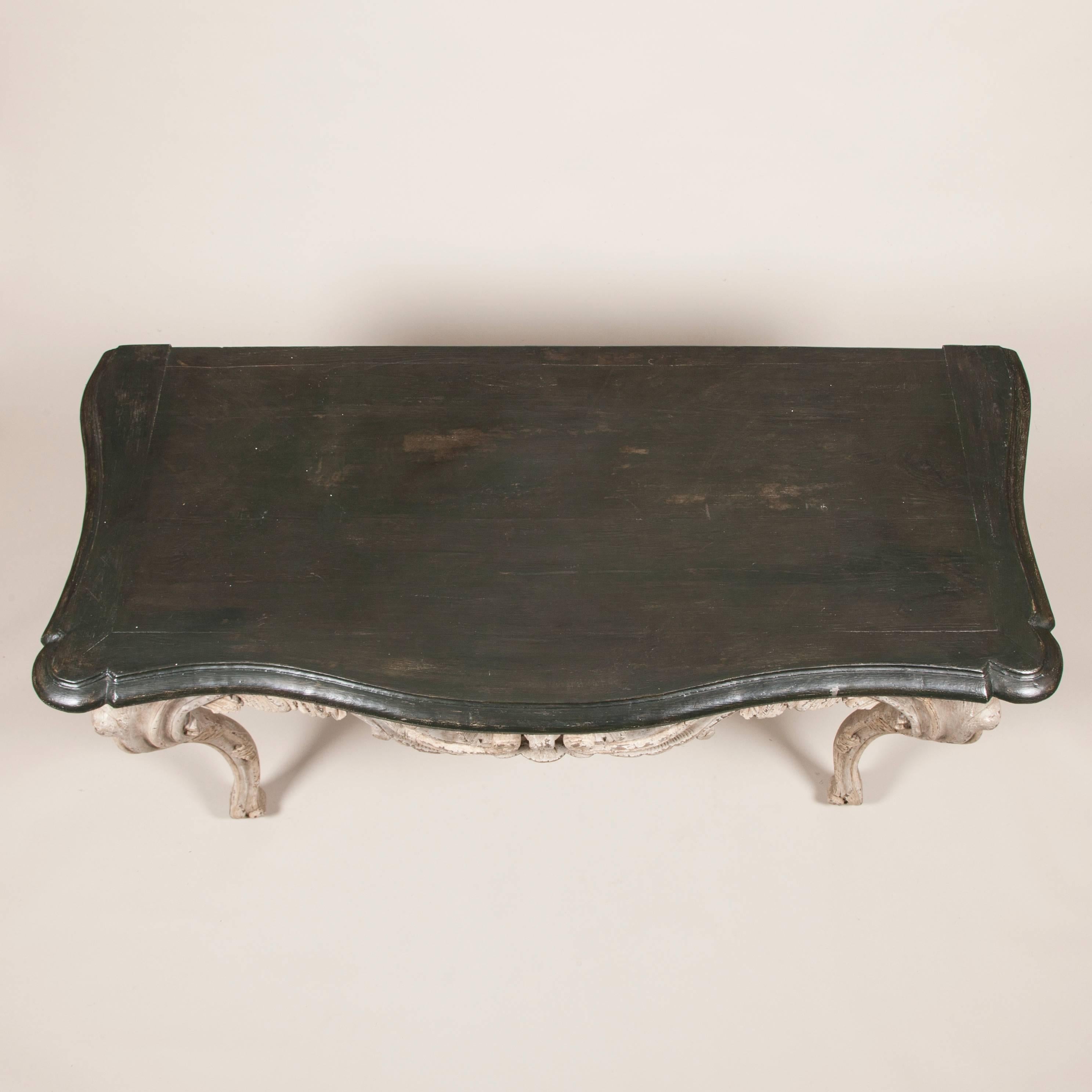 Late 18th Century Painted Baroque Console Tables For Sale