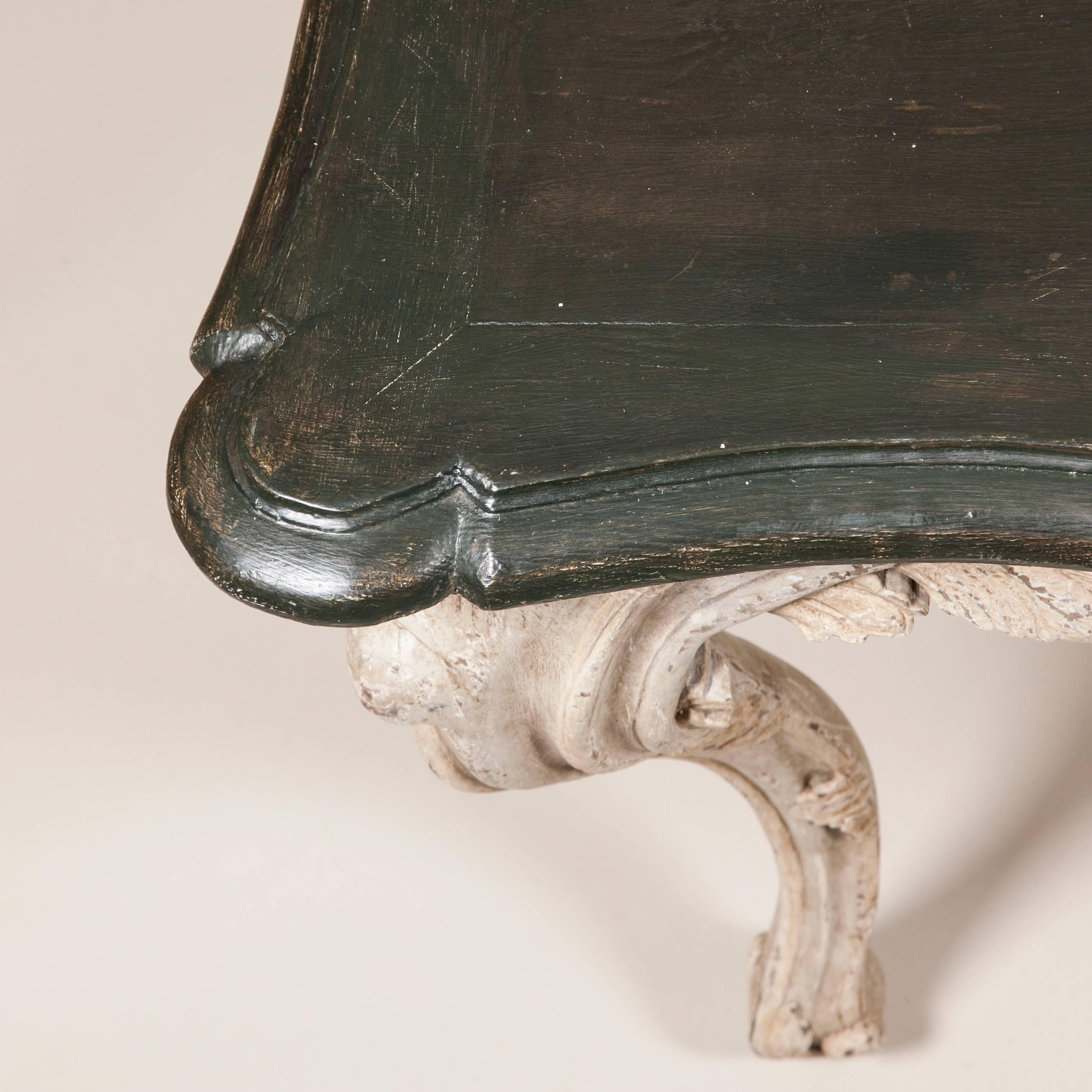 Wood Painted Baroque Console Tables For Sale