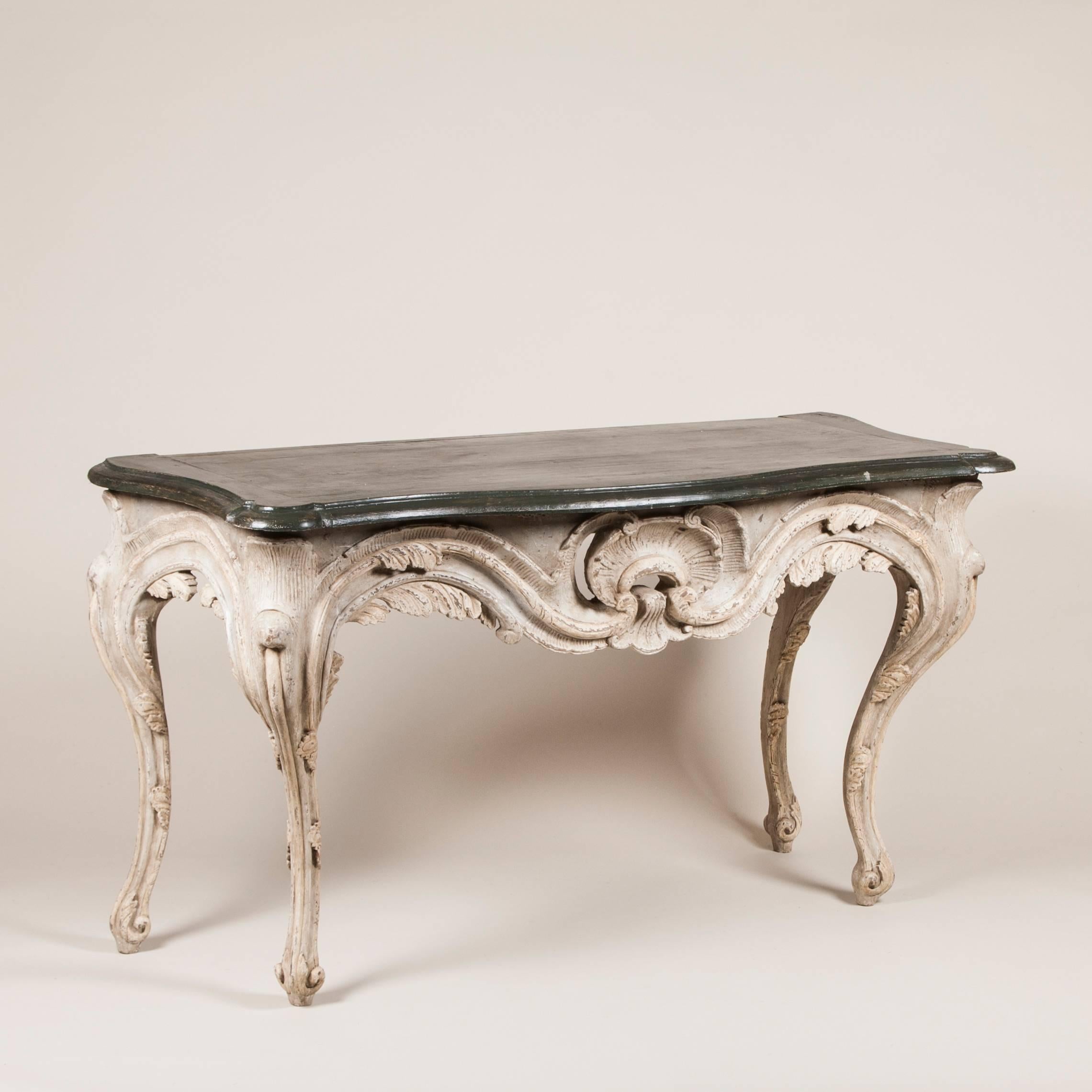 Painted Baroque Console Tables For Sale 1