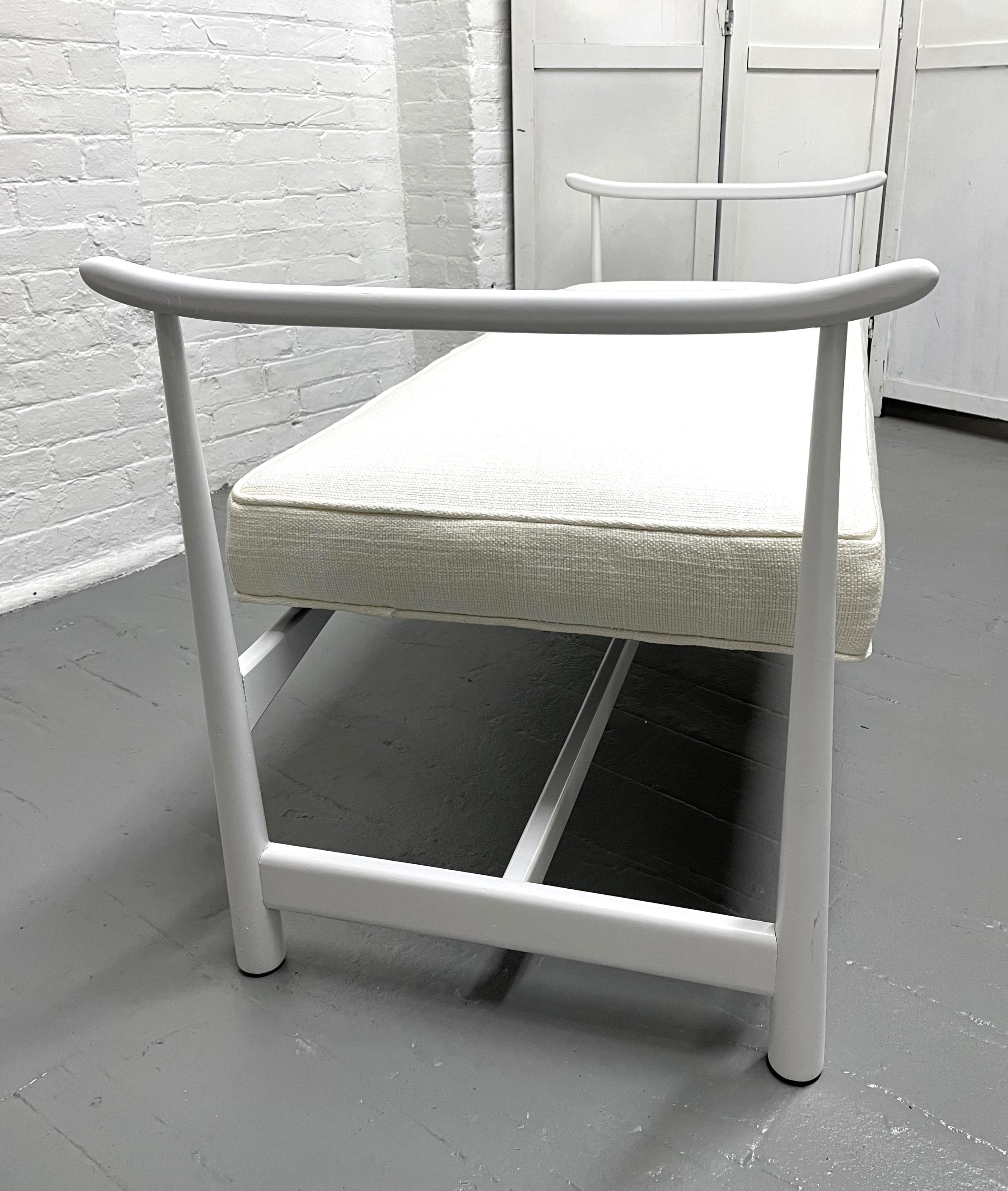Mid-Century Modern Painted Bench in the Style of Robsjohn-Gibbings For Sale